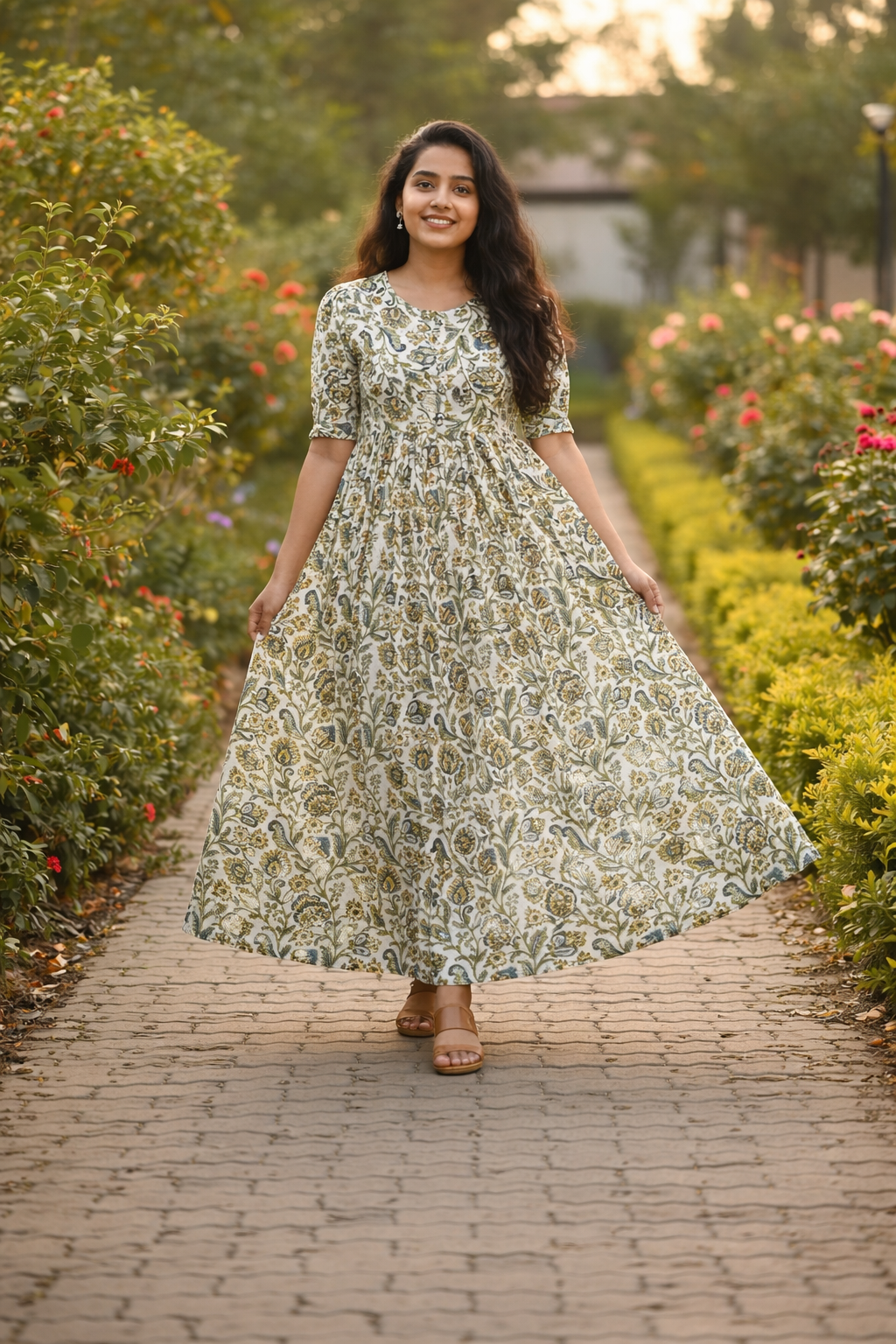 Women Floral Printed Maternity Dress