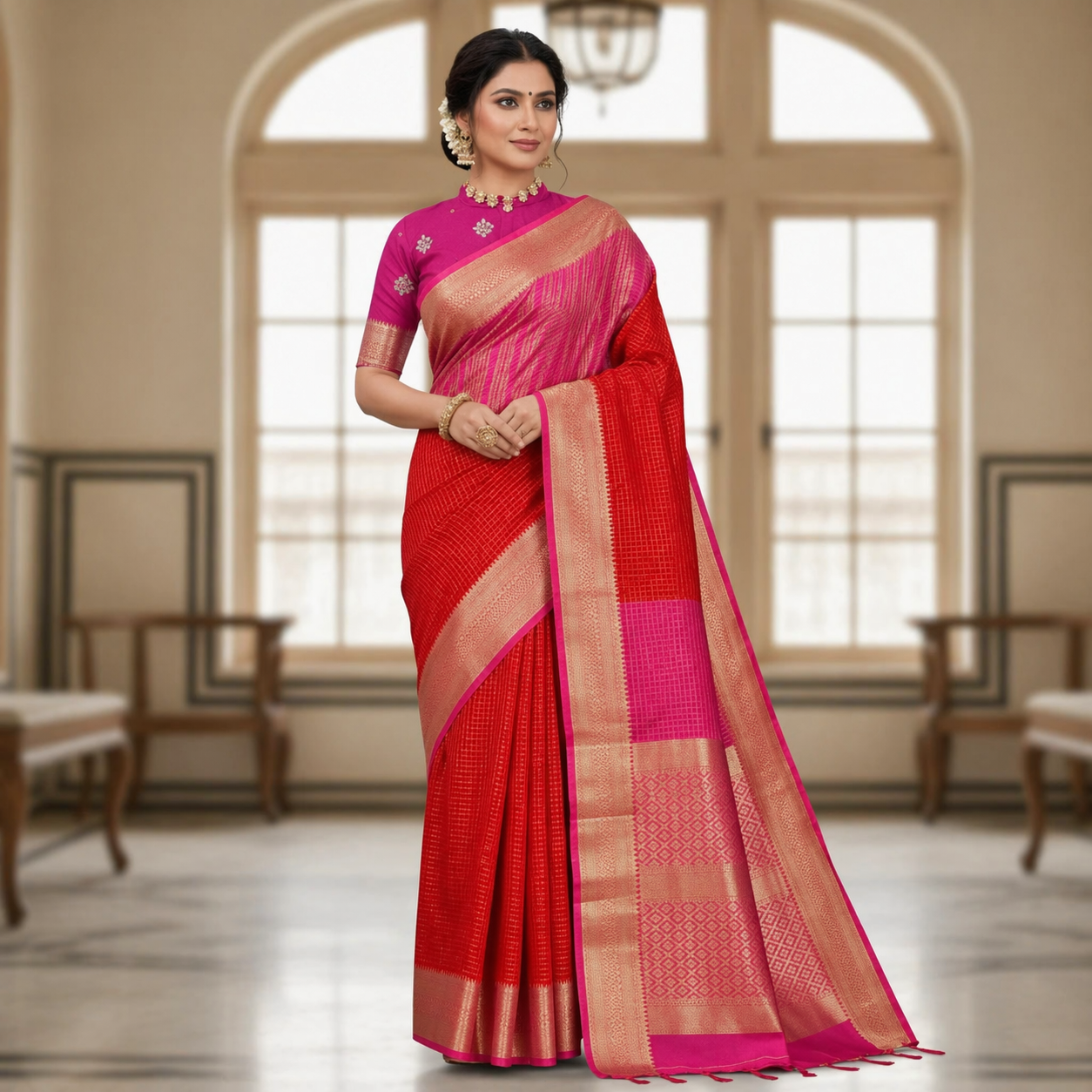 Semi Mysore Silk Saree for Ethnic Wear online India