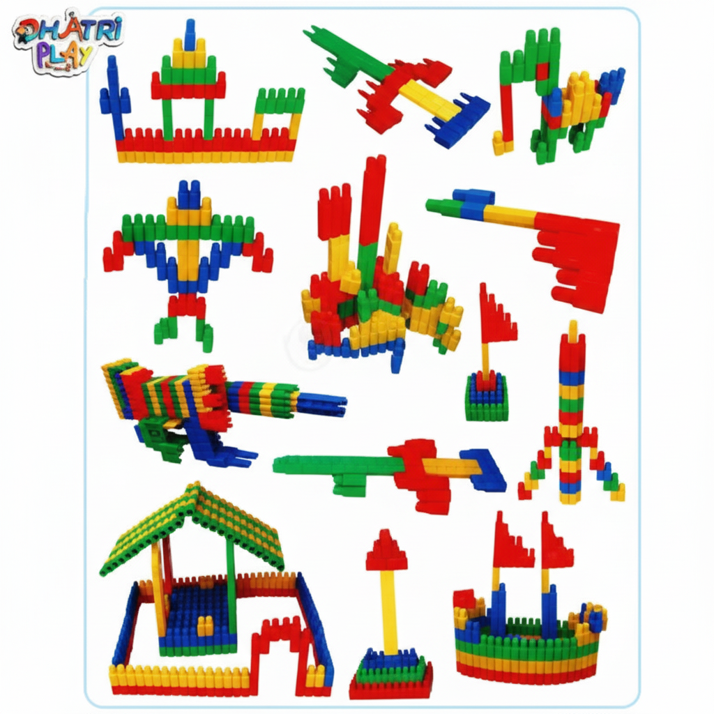 Multicolor Building Blocks Construction Set