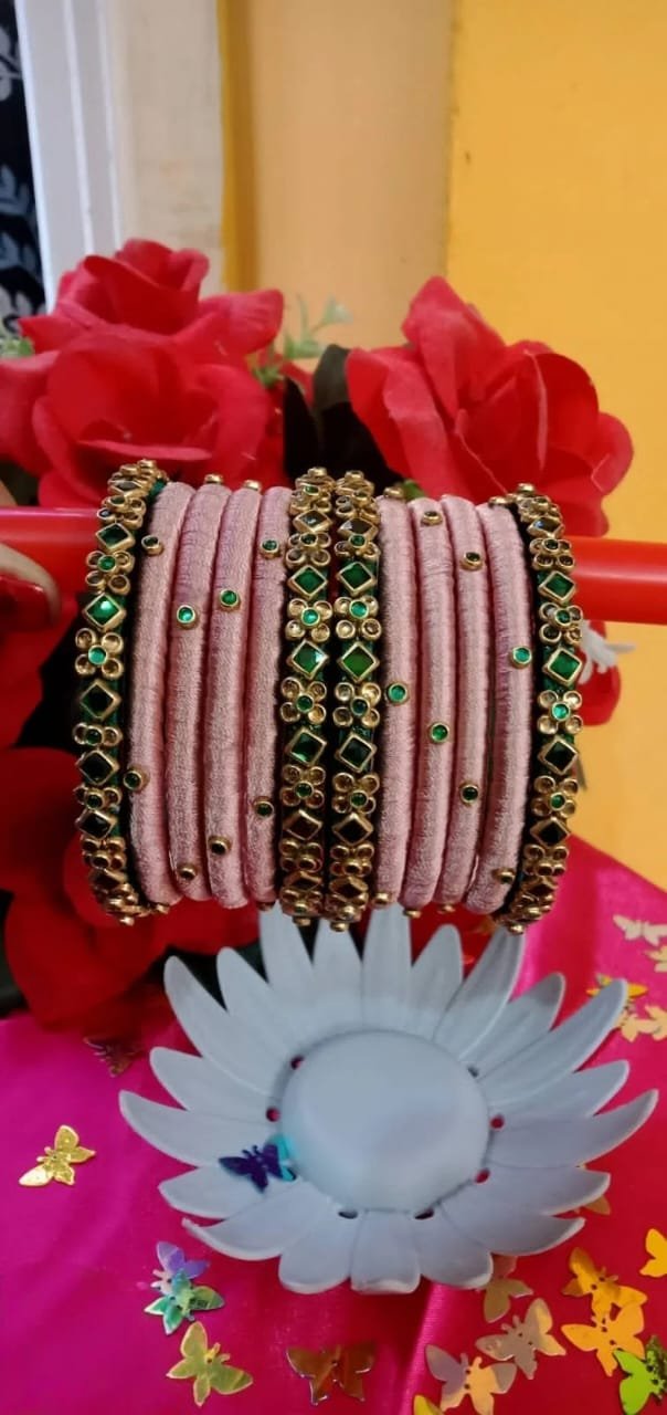 Silk thread bangles