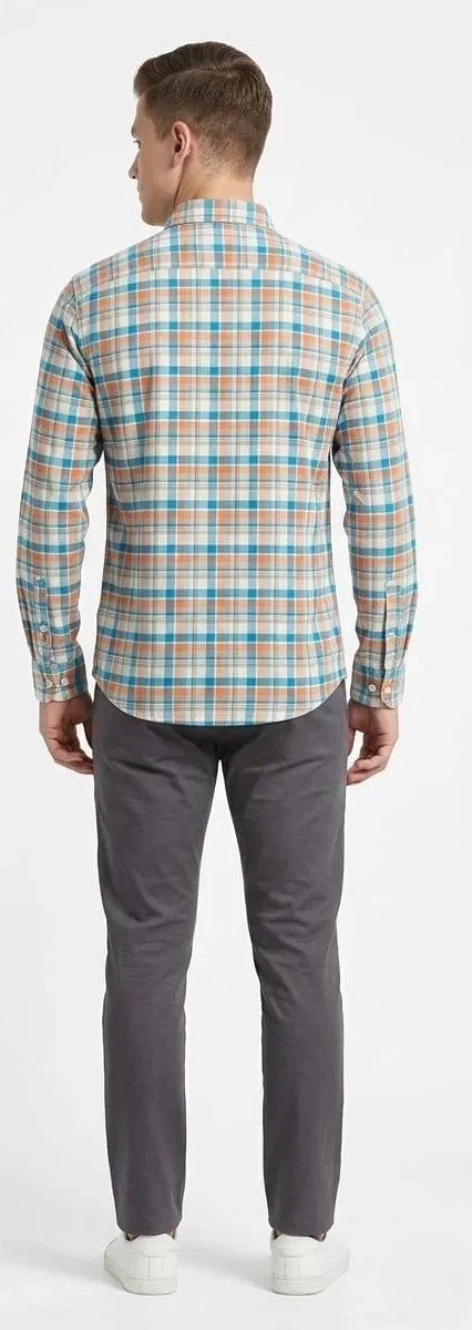 Men's Multi-Color Checkered Casual Shirt – Full Sleeve Regular Fit for Formal Wear online India